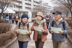 八千代市高津団地で健康づくり！ウォークラリーと健康測定会