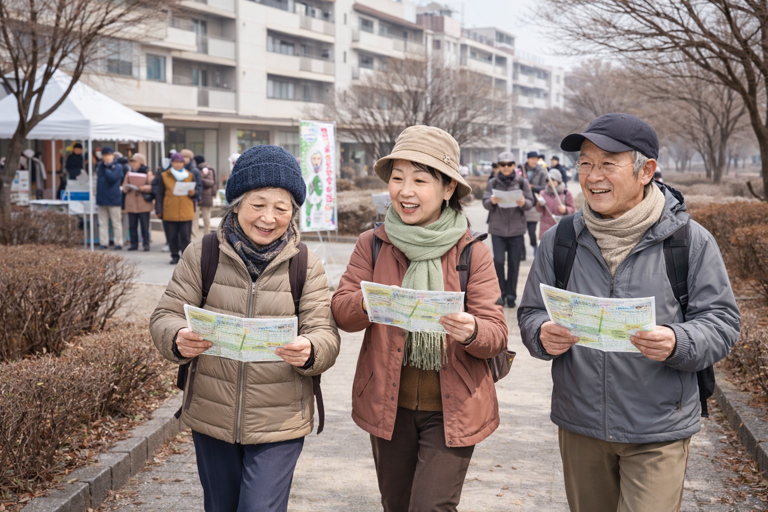 八千代市高津団地で健康づくり！ウォークラリーと健康測定会