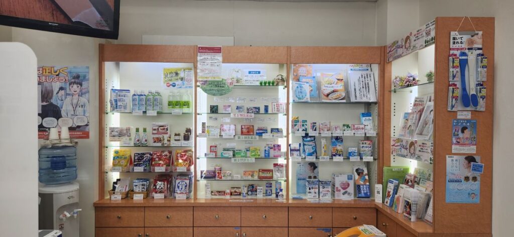 商品の間隔や値札を見えやすく整えたOTC売り場