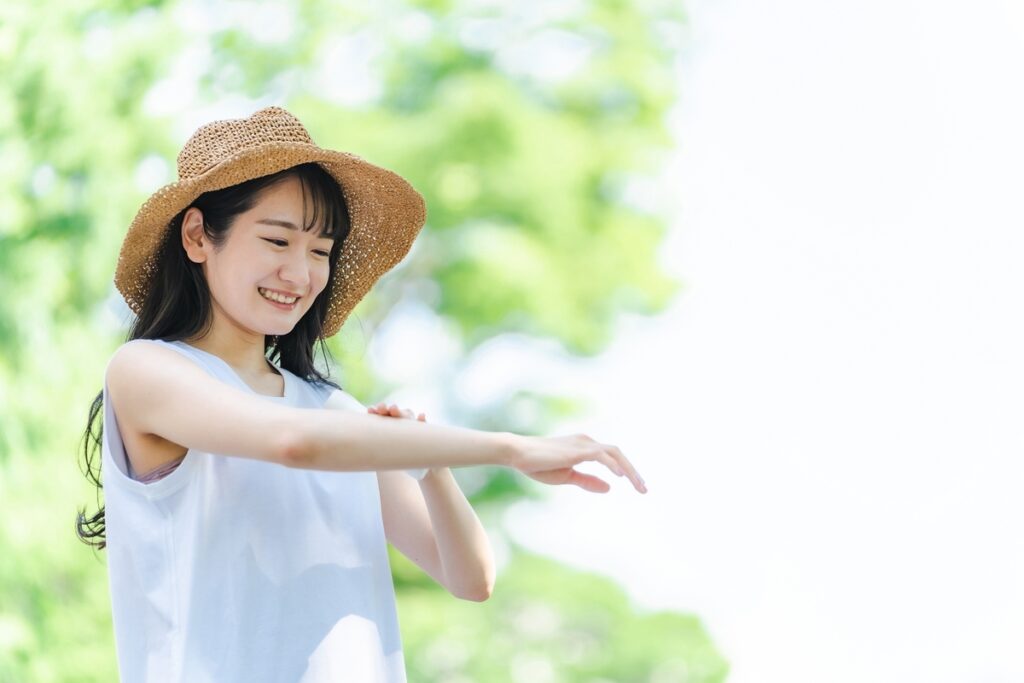 日焼け止めの正しい塗り方