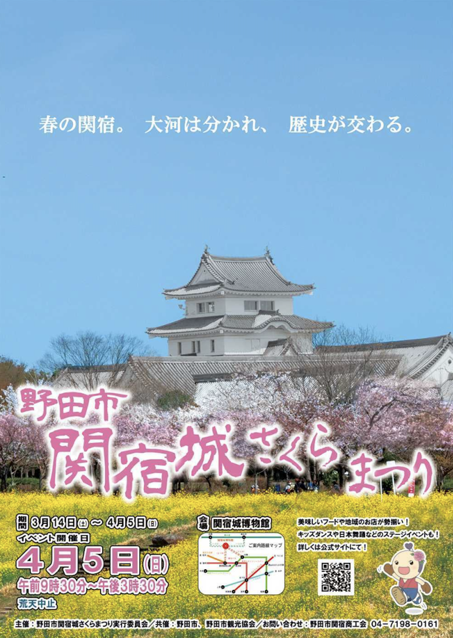 関宿城さくらまつりの見どころは？野田市の春イベントをご紹介