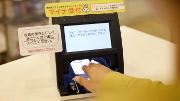 Step1  マイナンバーカードをカードリーダーにセット